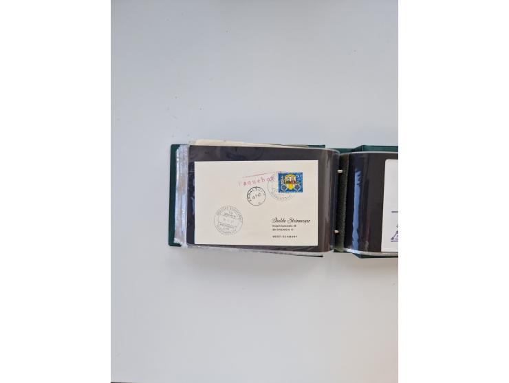 Norwegen: 1855/1980 (ca.), &nbsp;Sammlung &nbsp;mit ca. 240 Briefen, Karten und GSK mit viel Post vor 1945 mit besseren Stemp