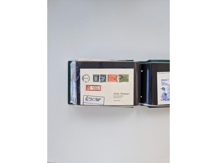 Norwegen: 1855/1980 (ca.), &nbsp;Sammlung &nbsp;mit ca. 240 Briefen, Karten und GSK mit viel Post vor 1945 mit besseren Stemp