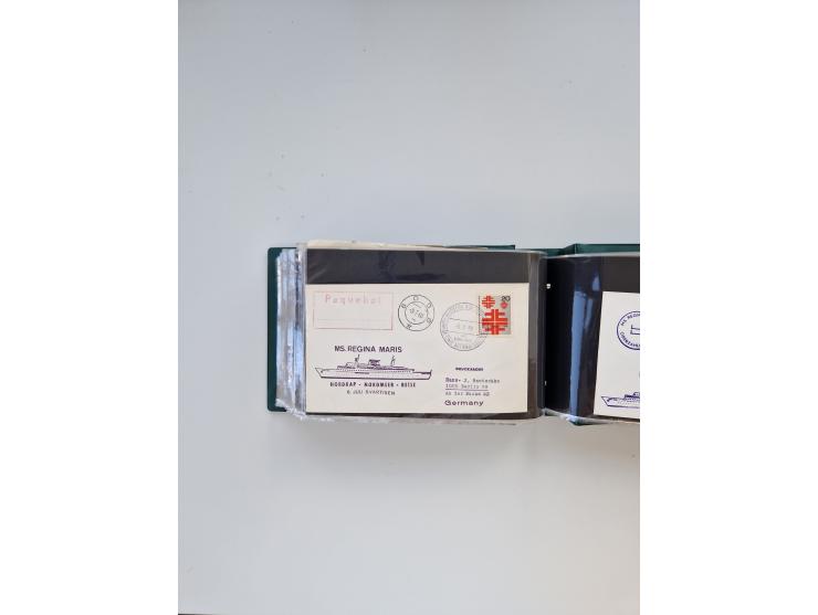 Norwegen: 1855/1980 (ca.), &nbsp;Sammlung &nbsp;mit ca. 240 Briefen, Karten und GSK mit viel Post vor 1945 mit besseren Stemp