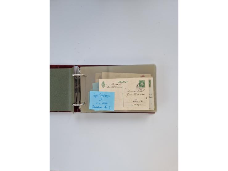 Norwegen: 1855/1980 (ca.), &nbsp;Sammlung &nbsp;mit ca. 240 Briefen, Karten und GSK mit viel Post vor 1945 mit besseren Stemp