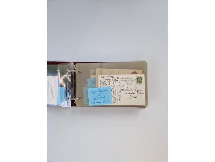 Norwegen: 1855/1980 (ca.), &nbsp;Sammlung &nbsp;mit ca. 240 Briefen, Karten und GSK mit viel Post vor 1945 mit besseren Stemp