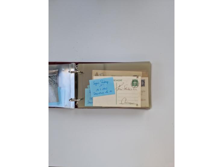 Norwegen: 1855/1980 (ca.), &nbsp;Sammlung &nbsp;mit ca. 240 Briefen, Karten und GSK mit viel Post vor 1945 mit besseren Stemp