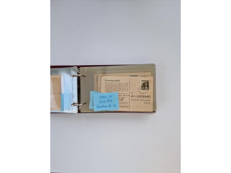 Norwegen: 1855/1980 (ca.), &nbsp;Sammlung &nbsp;mit ca. 240 Briefen, Karten und GSK mit viel Post vor 1945 mit besseren Stemp