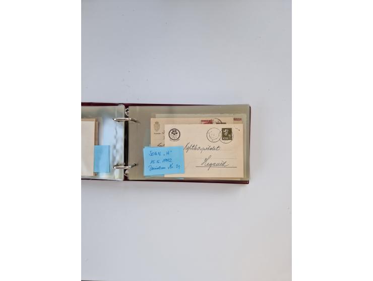 Norwegen: 1855/1980 (ca.), &nbsp;Sammlung &nbsp;mit ca. 240 Briefen, Karten und GSK mit viel Post vor 1945 mit besseren Stemp