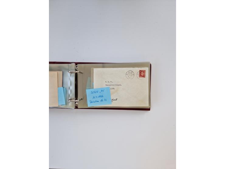 Norwegen: 1855/1980 (ca.), &nbsp;Sammlung &nbsp;mit ca. 240 Briefen, Karten und GSK mit viel Post vor 1945 mit besseren Stemp