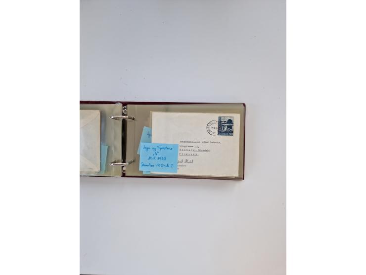 Norwegen: 1855/1980 (ca.), &nbsp;Sammlung &nbsp;mit ca. 240 Briefen, Karten und GSK mit viel Post vor 1945 mit besseren Stemp