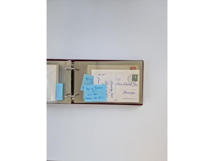 Norwegen: 1855/1980 (ca.), &nbsp;Sammlung &nbsp;mit ca. 240 Briefen, Karten und GSK mit viel Post vor 1945 mit besseren Stemp