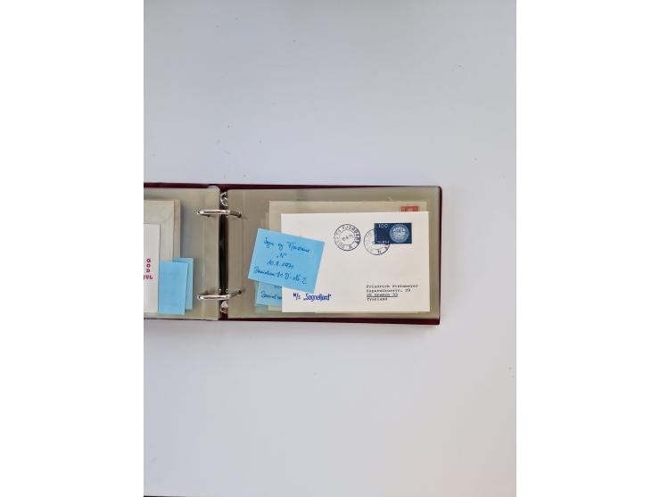 Norwegen: 1855/1980 (ca.), &nbsp;Sammlung &nbsp;mit ca. 240 Briefen, Karten und GSK mit viel Post vor 1945 mit besseren Stemp