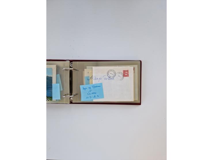 Norwegen: 1855/1980 (ca.), &nbsp;Sammlung &nbsp;mit ca. 240 Briefen, Karten und GSK mit viel Post vor 1945 mit besseren Stemp