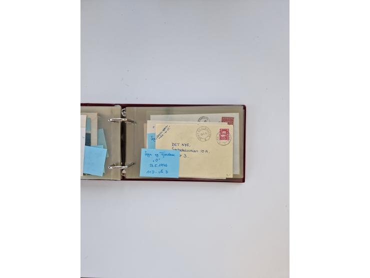 Norwegen: 1855/1980 (ca.), &nbsp;Sammlung &nbsp;mit ca. 240 Briefen, Karten und GSK mit viel Post vor 1945 mit besseren Stemp