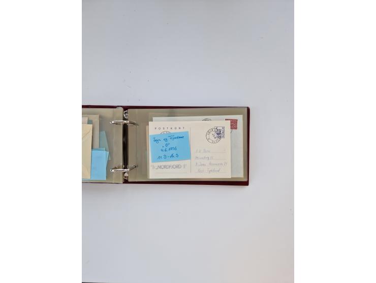 Norwegen: 1855/1980 (ca.), &nbsp;Sammlung &nbsp;mit ca. 240 Briefen, Karten und GSK mit viel Post vor 1945 mit besseren Stemp