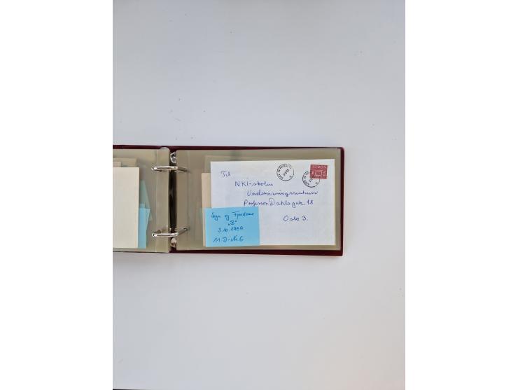 Norwegen: 1855/1980 (ca.), &nbsp;Sammlung &nbsp;mit ca. 240 Briefen, Karten und GSK mit viel Post vor 1945 mit besseren Stemp