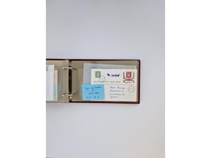 Norwegen: 1855/1980 (ca.), &nbsp;Sammlung &nbsp;mit ca. 240 Briefen, Karten und GSK mit viel Post vor 1945 mit besseren Stemp