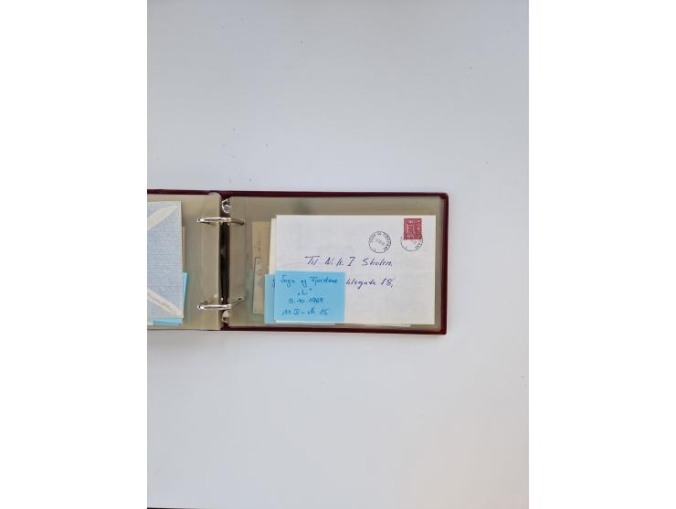 Norwegen: 1855/1980 (ca.), &nbsp;Sammlung &nbsp;mit ca. 240 Briefen, Karten und GSK mit viel Post vor 1945 mit besseren Stemp