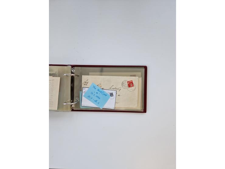 Norwegen: 1855/1980 (ca.), &nbsp;Sammlung &nbsp;mit ca. 240 Briefen, Karten und GSK mit viel Post vor 1945 mit besseren Stemp