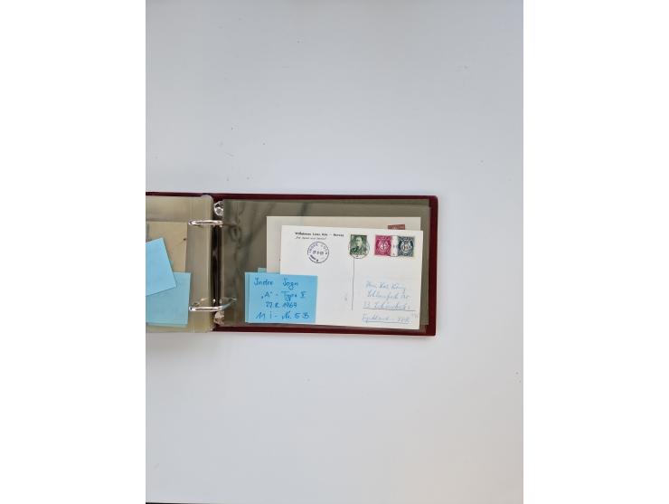 Norwegen: 1855/1980 (ca.), &nbsp;Sammlung &nbsp;mit ca. 240 Briefen, Karten und GSK mit viel Post vor 1945 mit besseren Stemp