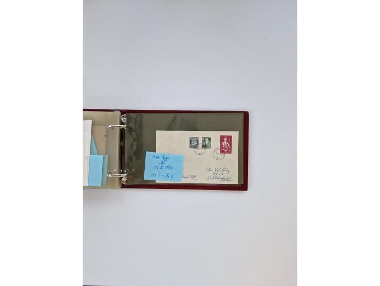 Norwegen: 1855/1980 (ca.), &nbsp;Sammlung &nbsp;mit ca. 240 Briefen, Karten und GSK mit viel Post vor 1945 mit besseren Stemp