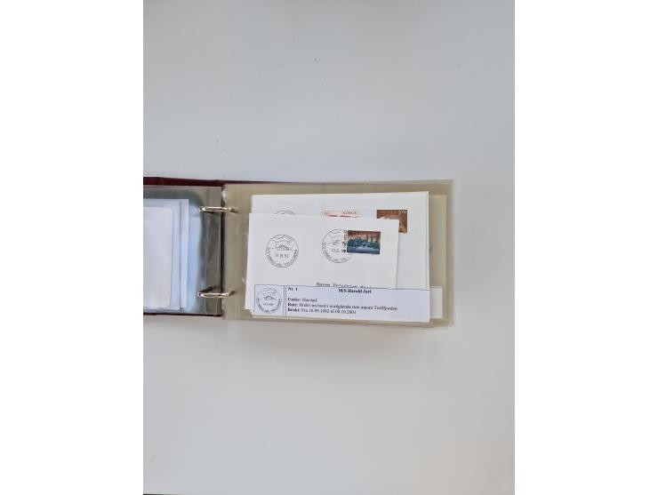 Norwegen: 1855/1980 (ca.), &nbsp;Sammlung &nbsp;mit ca. 240 Briefen, Karten und GSK mit viel Post vor 1945 mit besseren Stemp