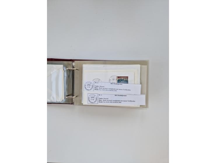 Norwegen: 1855/1980 (ca.), &nbsp;Sammlung &nbsp;mit ca. 240 Briefen, Karten und GSK mit viel Post vor 1945 mit besseren Stemp