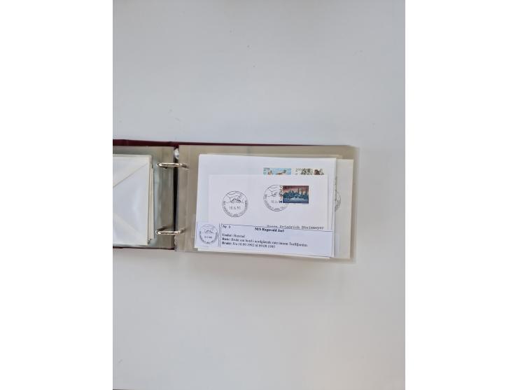 Norwegen: 1855/1980 (ca.), &nbsp;Sammlung &nbsp;mit ca. 240 Briefen, Karten und GSK mit viel Post vor 1945 mit besseren Stemp