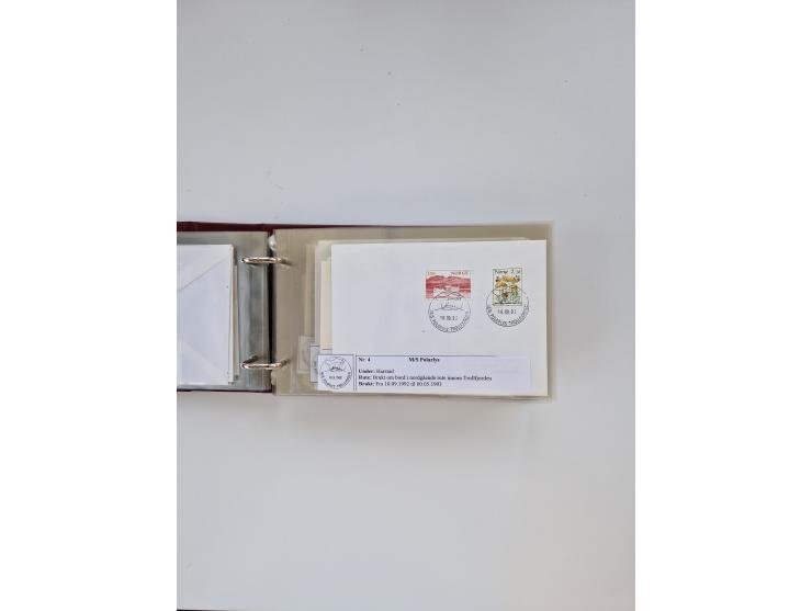 Norwegen: 1855/1980 (ca.), &nbsp;Sammlung &nbsp;mit ca. 240 Briefen, Karten und GSK mit viel Post vor 1945 mit besseren Stemp