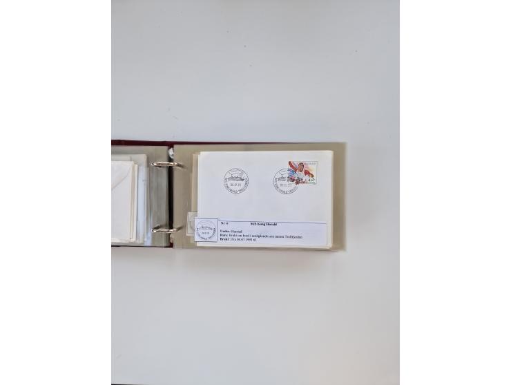 Norwegen: 1855/1980 (ca.), &nbsp;Sammlung &nbsp;mit ca. 240 Briefen, Karten und GSK mit viel Post vor 1945 mit besseren Stemp