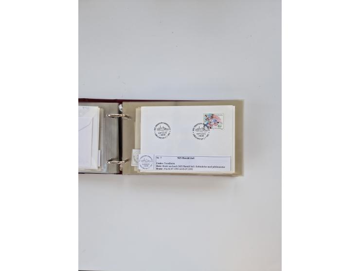 Norwegen: 1855/1980 (ca.), &nbsp;Sammlung &nbsp;mit ca. 240 Briefen, Karten und GSK mit viel Post vor 1945 mit besseren Stemp