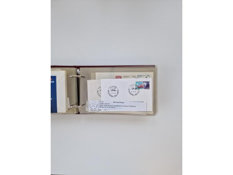 Norwegen: 1855/1980 (ca.), &nbsp;Sammlung &nbsp;mit ca. 240 Briefen, Karten und GSK mit viel Post vor 1945 mit besseren Stemp