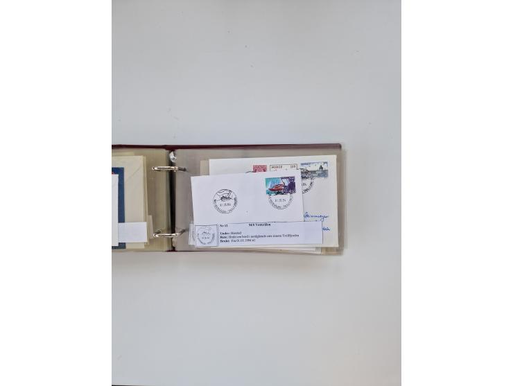 Norwegen: 1855/1980 (ca.), &nbsp;Sammlung &nbsp;mit ca. 240 Briefen, Karten und GSK mit viel Post vor 1945 mit besseren Stemp