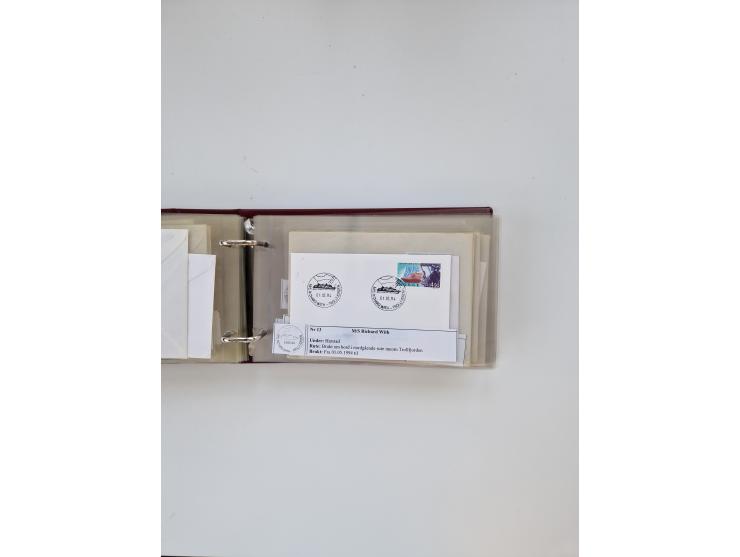 Norwegen: 1855/1980 (ca.), &nbsp;Sammlung &nbsp;mit ca. 240 Briefen, Karten und GSK mit viel Post vor 1945 mit besseren Stemp