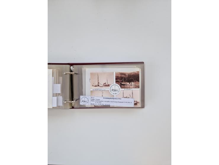 Norwegen: 1855/1980 (ca.), &nbsp;Sammlung &nbsp;mit ca. 240 Briefen, Karten und GSK mit viel Post vor 1945 mit besseren Stemp