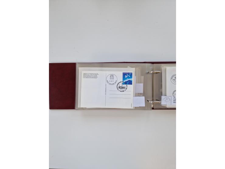 Norwegen: 1855/1980 (ca.), &nbsp;Sammlung &nbsp;mit ca. 240 Briefen, Karten und GSK mit viel Post vor 1945 mit besseren Stemp