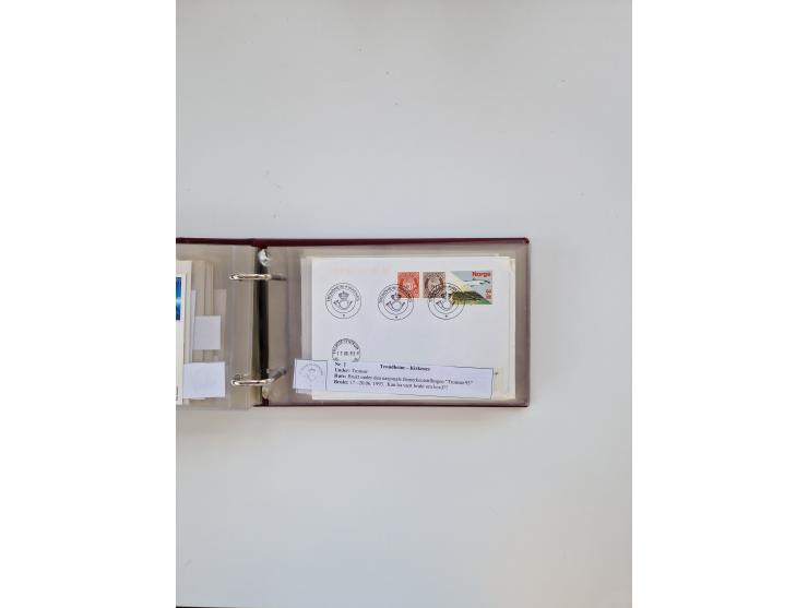 Norwegen: 1855/1980 (ca.), &nbsp;Sammlung &nbsp;mit ca. 240 Briefen, Karten und GSK mit viel Post vor 1945 mit besseren Stemp