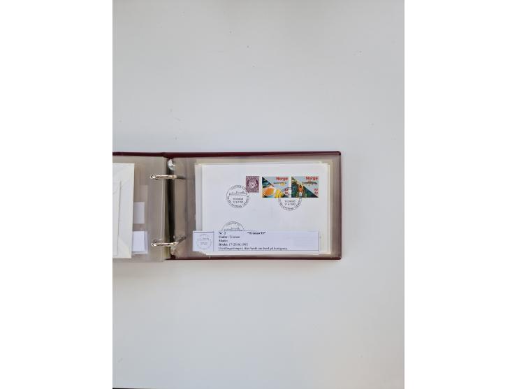 Norwegen: 1855/1980 (ca.), &nbsp;Sammlung &nbsp;mit ca. 240 Briefen, Karten und GSK mit viel Post vor 1945 mit besseren Stemp