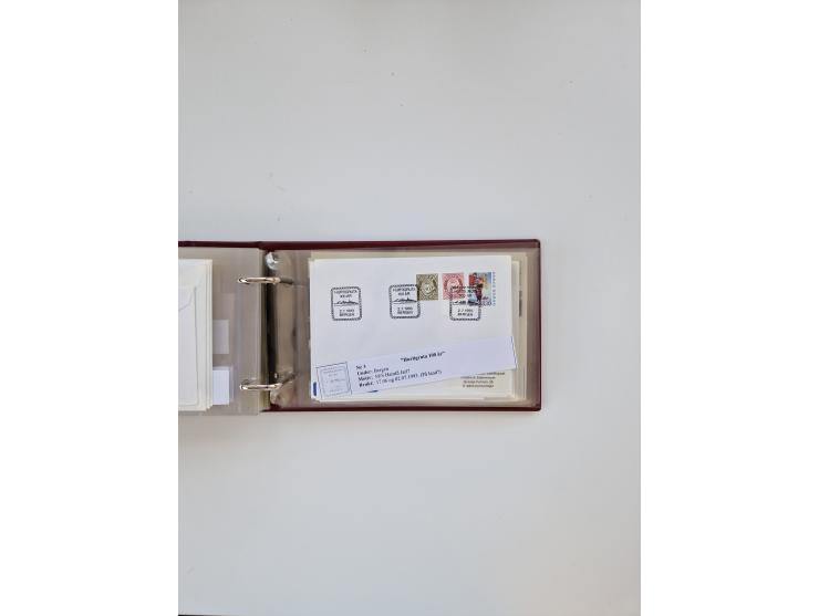 Norwegen: 1855/1980 (ca.), &nbsp;Sammlung &nbsp;mit ca. 240 Briefen, Karten und GSK mit viel Post vor 1945 mit besseren Stemp