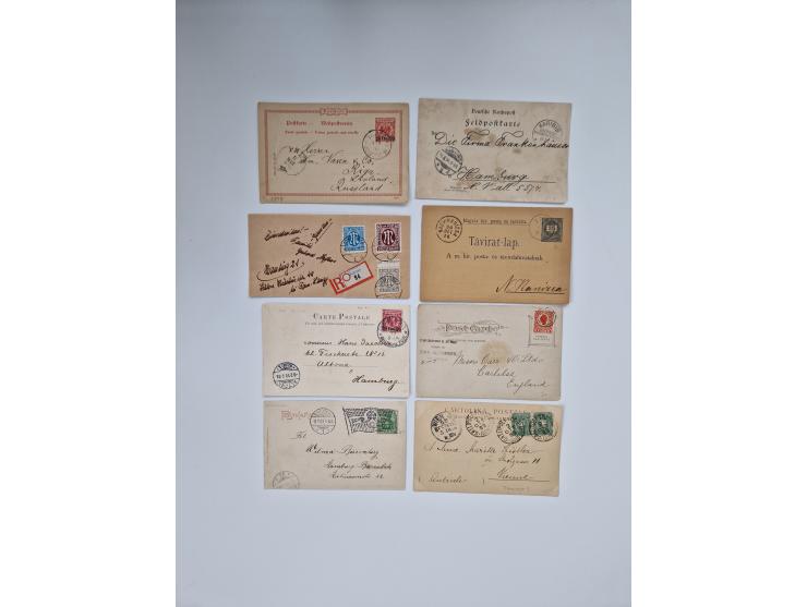 1845/1960 (ca.), interessanter Bestand inkl. etwas Ausland mit u.a. Dt. Kolonien mit interessanten Stempeln, Dt. Reich mit EF