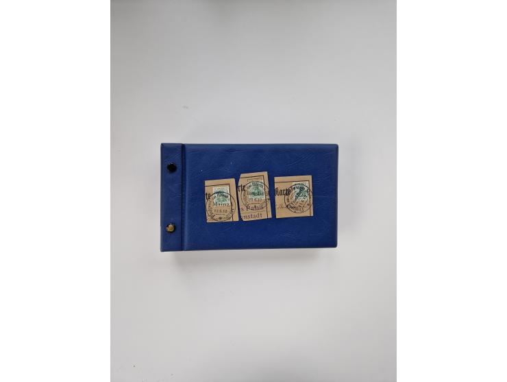 1845/1960 (ca.), interessanter Bestand inkl. etwas Ausland mit u.a. Dt. Kolonien mit interessanten Stempeln, Dt. Reich mit EF