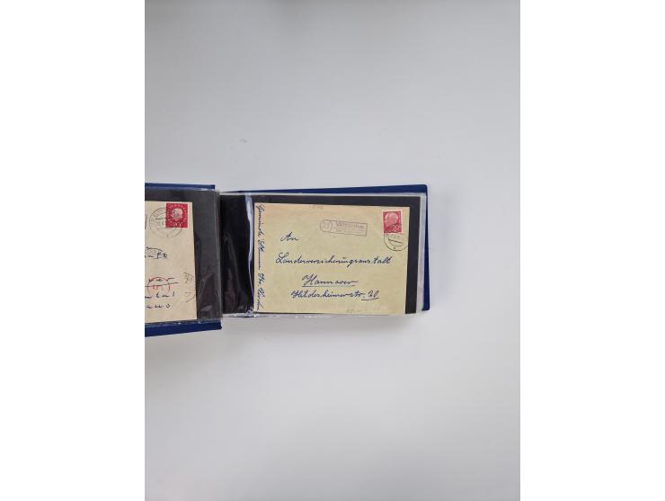 1845/1960 (ca.), interessanter Bestand inkl. etwas Ausland mit u.a. Dt. Kolonien mit interessanten Stempeln, Dt. Reich mit EF