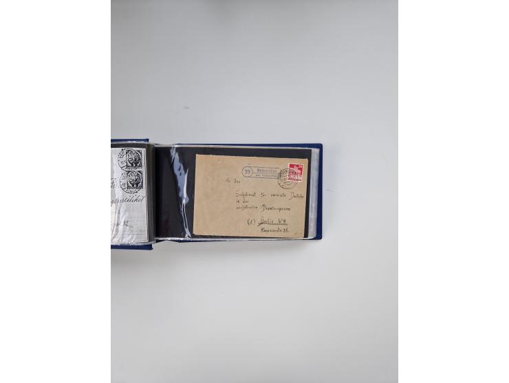 1845/1960 (ca.), interessanter Bestand inkl. etwas Ausland mit u.a. Dt. Kolonien mit interessanten Stempeln, Dt. Reich mit EF