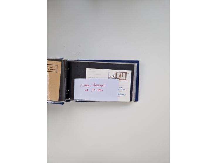 1845/1960 (ca.), interessanter Bestand inkl. etwas Ausland mit u.a. Dt. Kolonien mit interessanten Stempeln, Dt. Reich mit EF