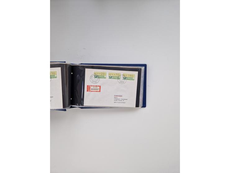 1845/1960 (ca.), interessanter Bestand inkl. etwas Ausland mit u.a. Dt. Kolonien mit interessanten Stempeln, Dt. Reich mit EF