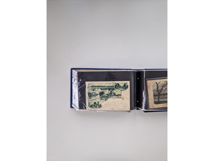 1845/1960 (ca.), interessanter Bestand inkl. etwas Ausland mit u.a. Dt. Kolonien mit interessanten Stempeln, Dt. Reich mit EF