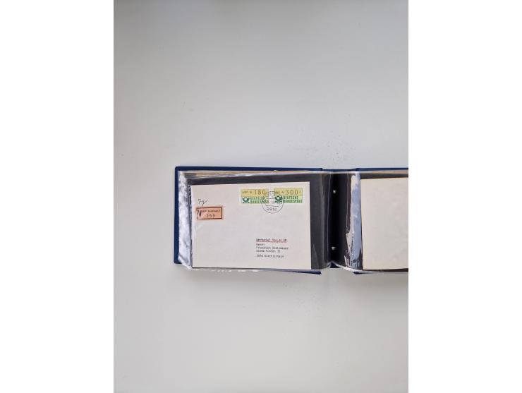 1845/1960 (ca.), interessanter Bestand inkl. etwas Ausland mit u.a. Dt. Kolonien mit interessanten Stempeln, Dt. Reich mit EF