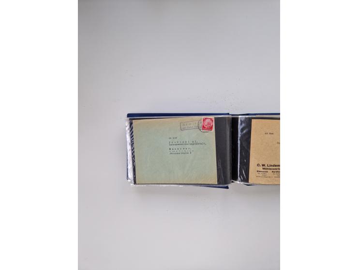 1845/1960 (ca.), interessanter Bestand inkl. etwas Ausland mit u.a. Dt. Kolonien mit interessanten Stempeln, Dt. Reich mit EF