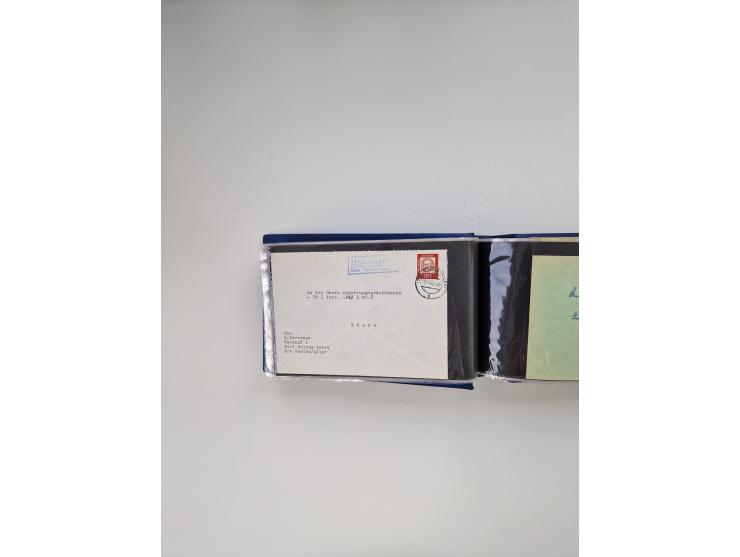 1845/1960 (ca.), interessanter Bestand inkl. etwas Ausland mit u.a. Dt. Kolonien mit interessanten Stempeln, Dt. Reich mit EF