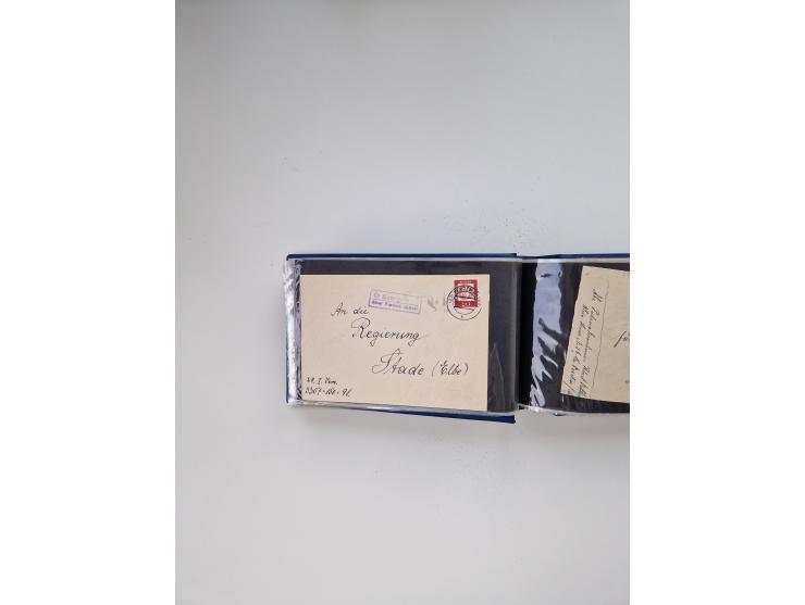 1845/1960 (ca.), interessanter Bestand inkl. etwas Ausland mit u.a. Dt. Kolonien mit interessanten Stempeln, Dt. Reich mit EF