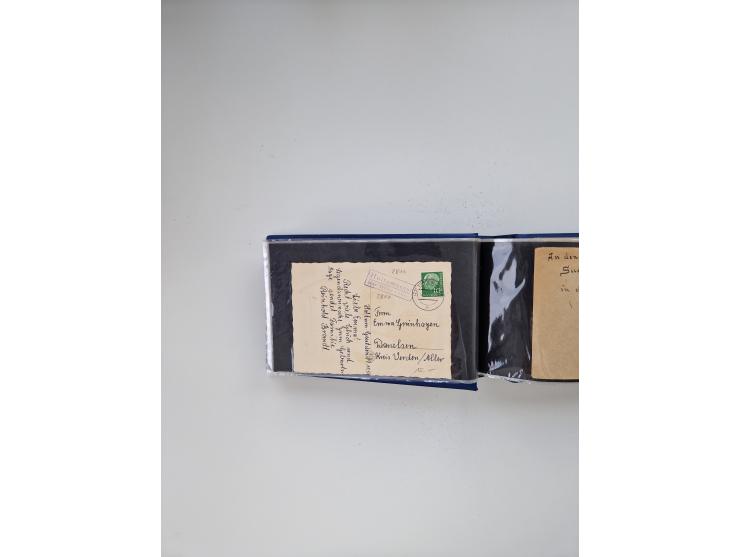 1845/1960 (ca.), interessanter Bestand inkl. etwas Ausland mit u.a. Dt. Kolonien mit interessanten Stempeln, Dt. Reich mit EF