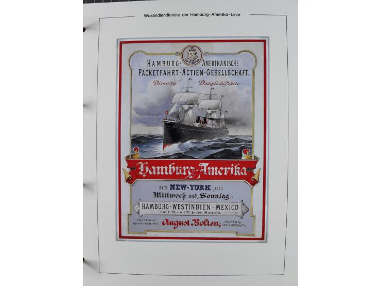 1896/1906, Sammlung “Westindiendienst der HPAG” mit ca. 50 Briefen, Karten und Ganzsachen, dabei u.a. bessere Aufgabestempel 