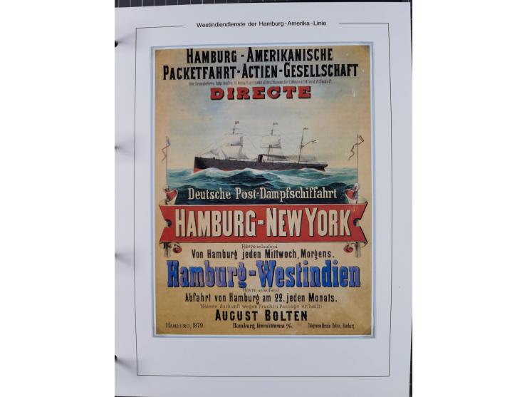1896/1906, Sammlung “Westindiendienst der HPAG” mit ca. 50 Briefen, Karten und Ganzsachen, dabei u.a. bessere Aufgabestempel 