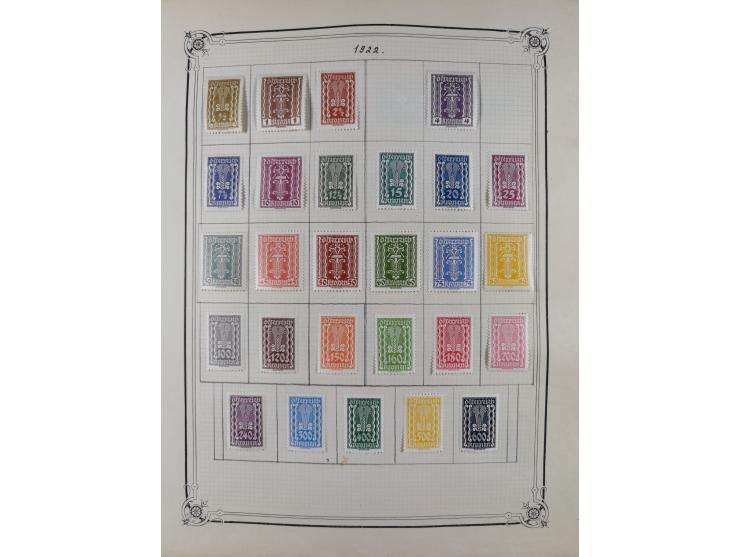 1840/1938 (ca.), mostly unused and used collection with focus on Europe with strength in the classic and semi-classic issues,